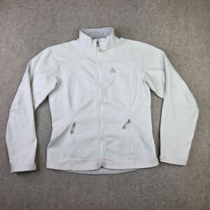 Vintage Nike ACG Jacket Womens M White Full Zip Performance Mock Neck Pockets